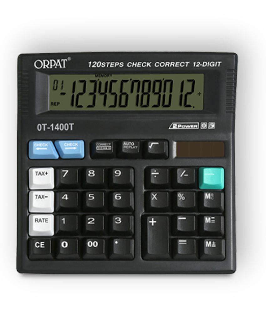     			Orpat Check and Correct Desktop Calculators OT-1400T Black