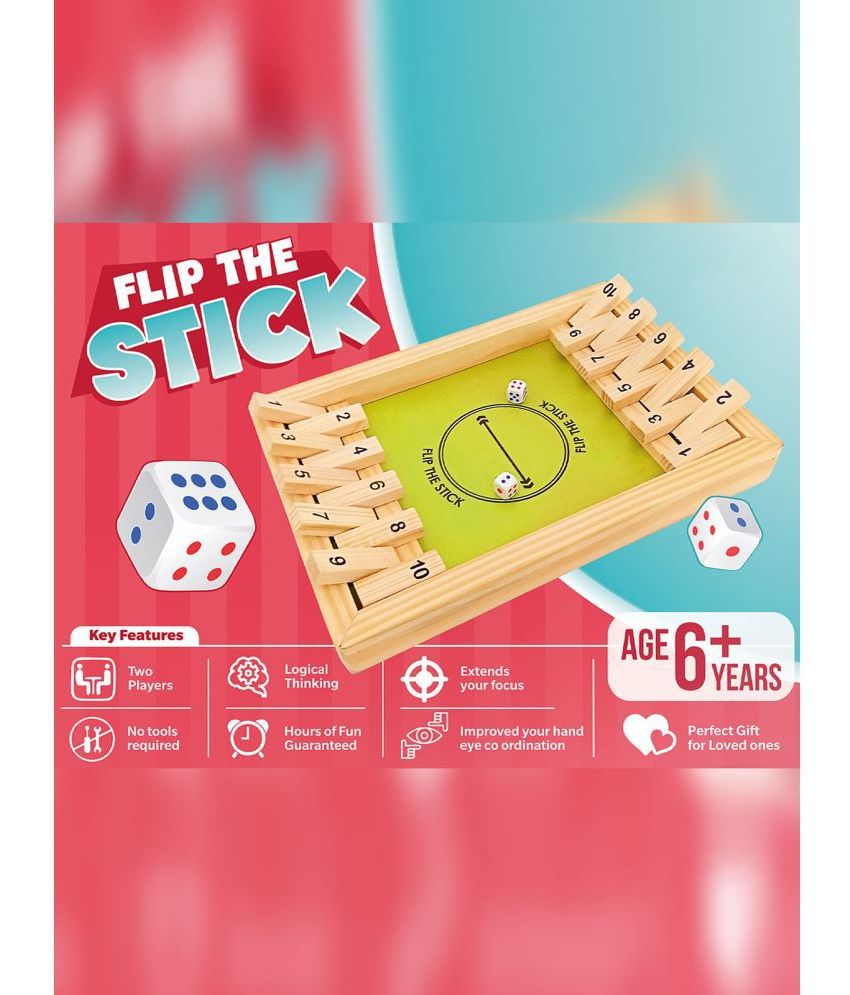     			RAINBOW RIDERS Flip The Stick Game, 2 Players Game, Logical Thinking Toy, Educational Toys For Kids Boys Girls age 6+ Years