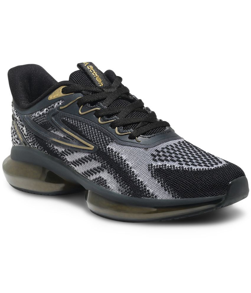     			Action Sports Running Shoes Black Men's Sports Running Shoes