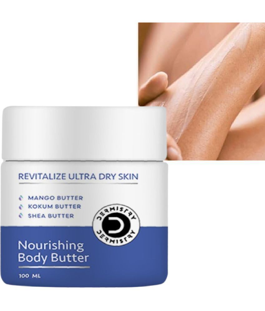     			Dermistry Ultra Dry Nourishing Revitalizing Body Butter for Sensitive & Dry Skin With Mango Kokum & Shea Butter Instant Nourishing Dryness Control Hydration & Deep Moisturization Skin Repair Cream Absorbs Quickly Men & Women Maternity Personal Care-100ml