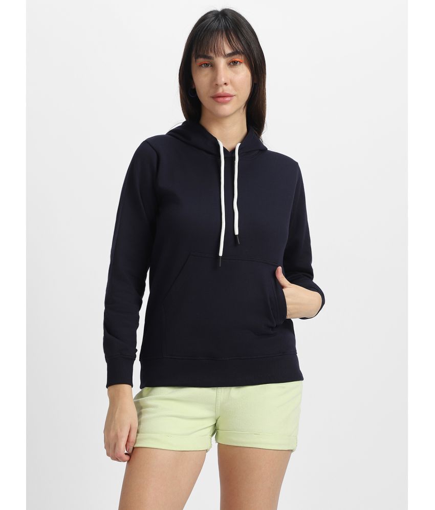     			JUNEBERRY Fleece Women's Hooded Sweatshirt ( Navy )