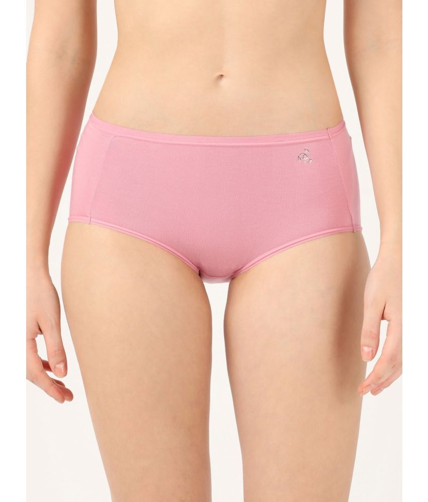     			Jockey 1809 Women Full Coverage Micro Modal Elastane High Waist Full Brief - Cashmere Rose