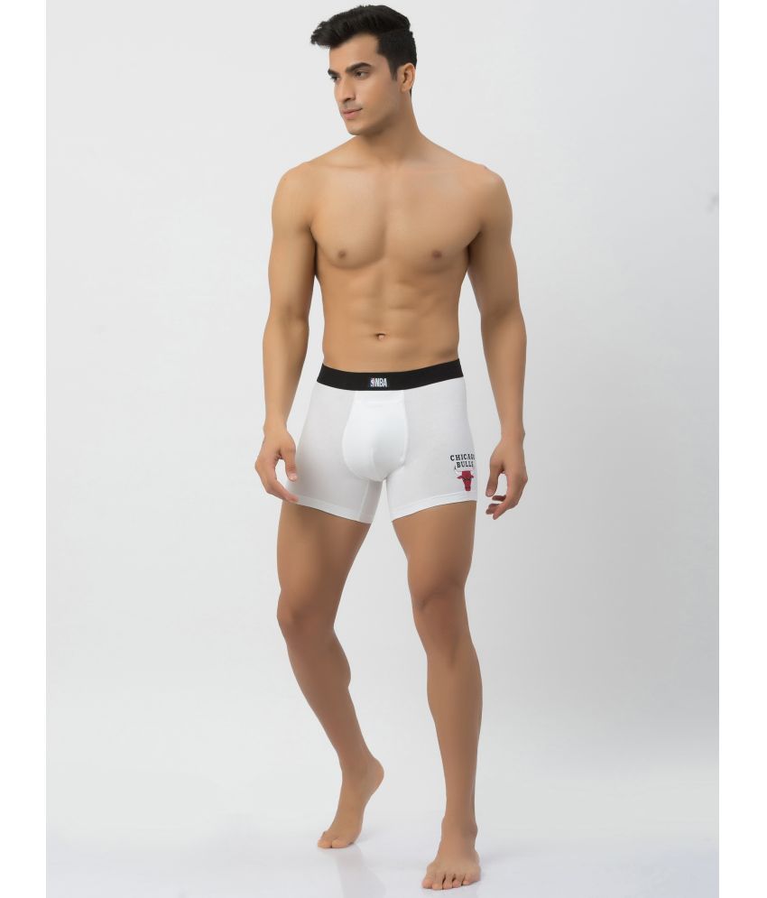     			John Players White John Players Trunks Cotton Men's Trunks ( Pack of 1 )