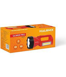 Halonix - 3W Rechargeable Flashlight Torch ( Pack of 1 )