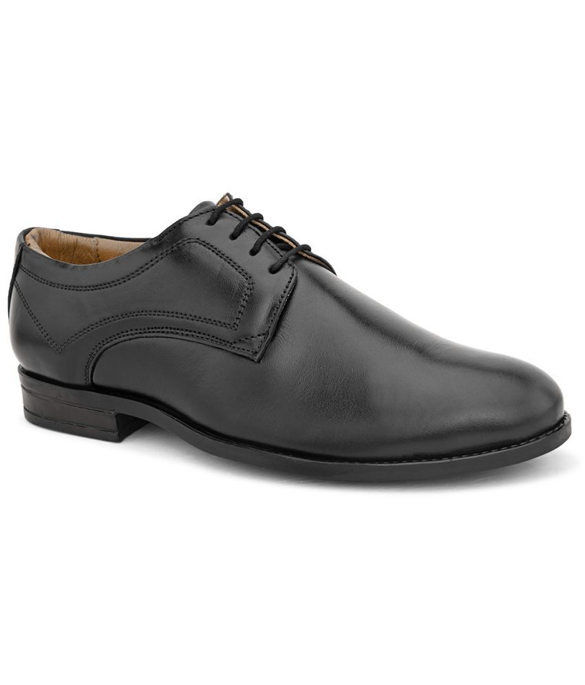     			Fashion Victim Black Men's Derby Formal Shoes