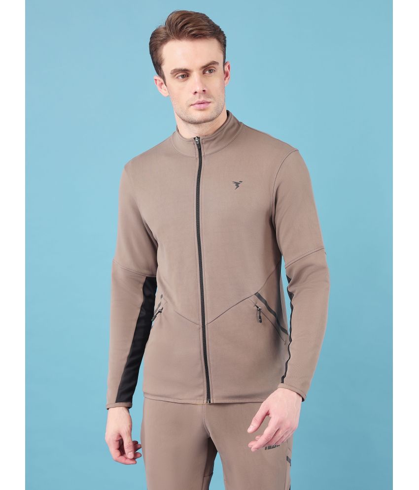     			Technosport Beige Polyester Men's Running Jacket ( Pack of 1 )