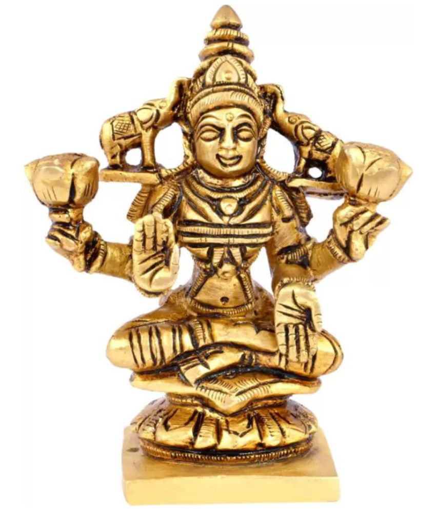     			Shreeyaash Brass Goddess Laxmi Idol ( 10 cm )