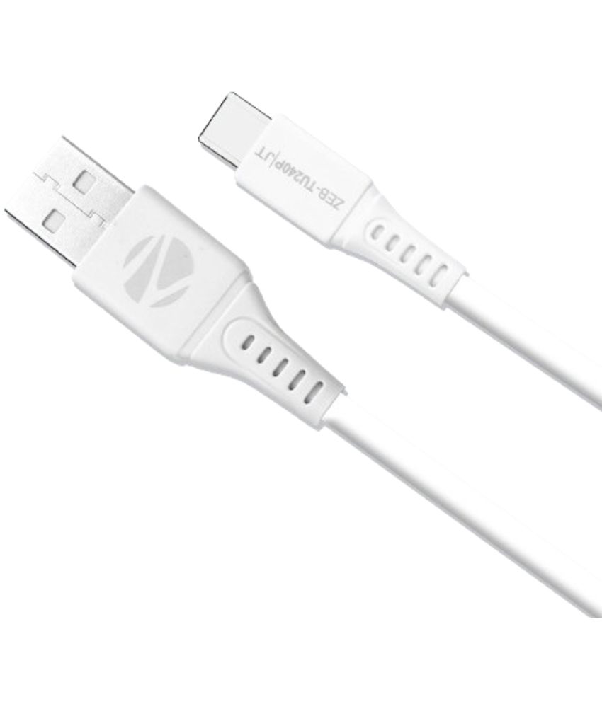     			Zebronics White 2.4 A Type C Cable 1 Meter