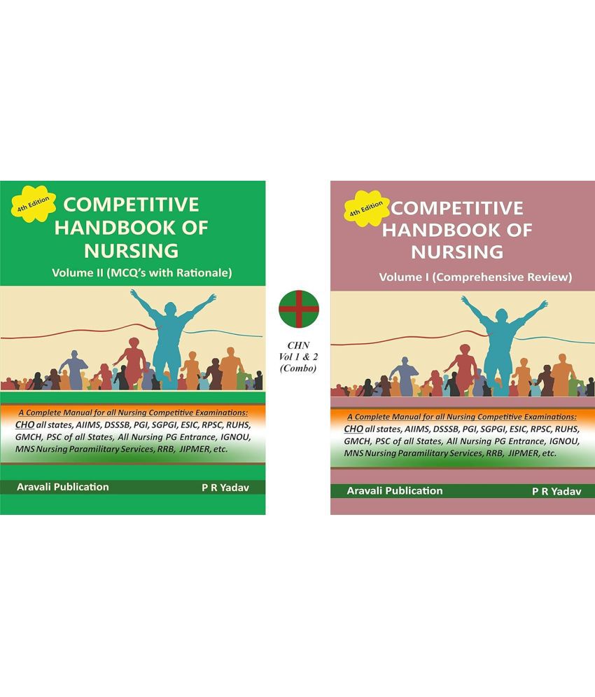     			PR Yadav's Competitive Handbook of Nursing Vol 1 & 2 (Combo, English Only) (Best Nursing Guide Combo)