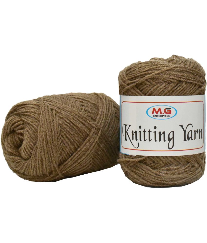     			100% Acrylic Wool  Brown 150 gms - Art-AGA