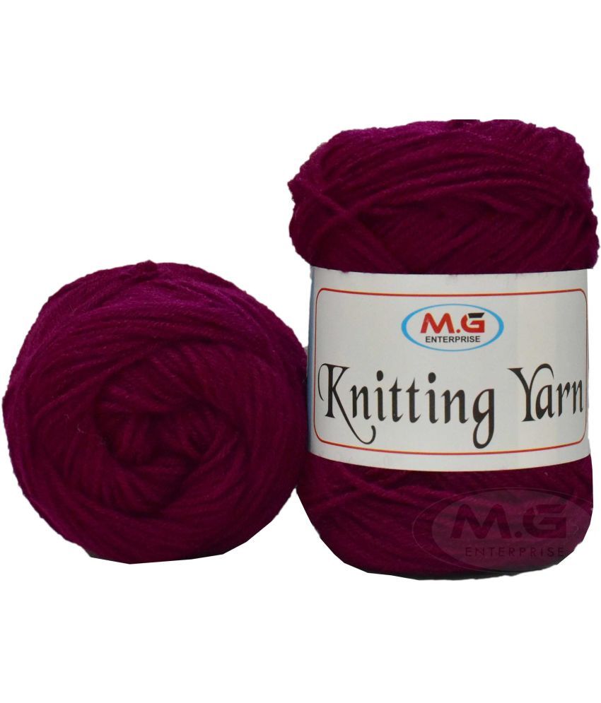     			100% Acrylic Wool  Dark Magenta 150 gms - Art-AFC