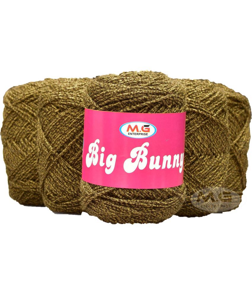     			100% Acrylic Wool  Golden 100 gms Wool Ball Hand knitting wool- Art-ADGI