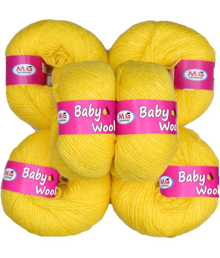     			100% Acrylic Wool  Kacha Pila 6 Pc Baby Wool 4 ply Wool -W Art-IF