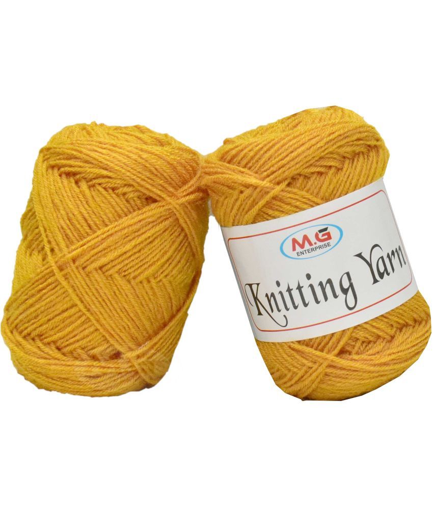     			100% Acrylic Wool  Mustard 200 gms - Art-AGF