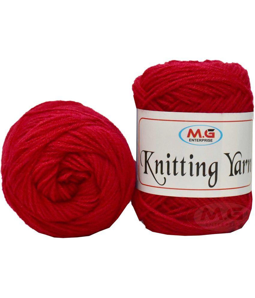     			100% Acrylic Wool  Red 150 gms - Art-AFF
