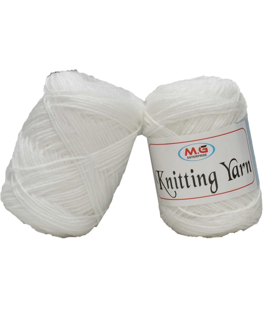     			100% Acrylic Wool  White 200 gms - Art-AFI