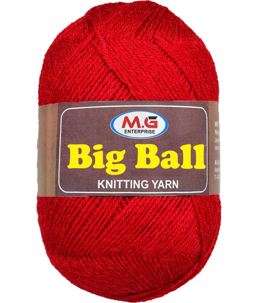     			Bigboss  Candy Red 200 gms Wool Ball Hand knitting wool- Art-ACB