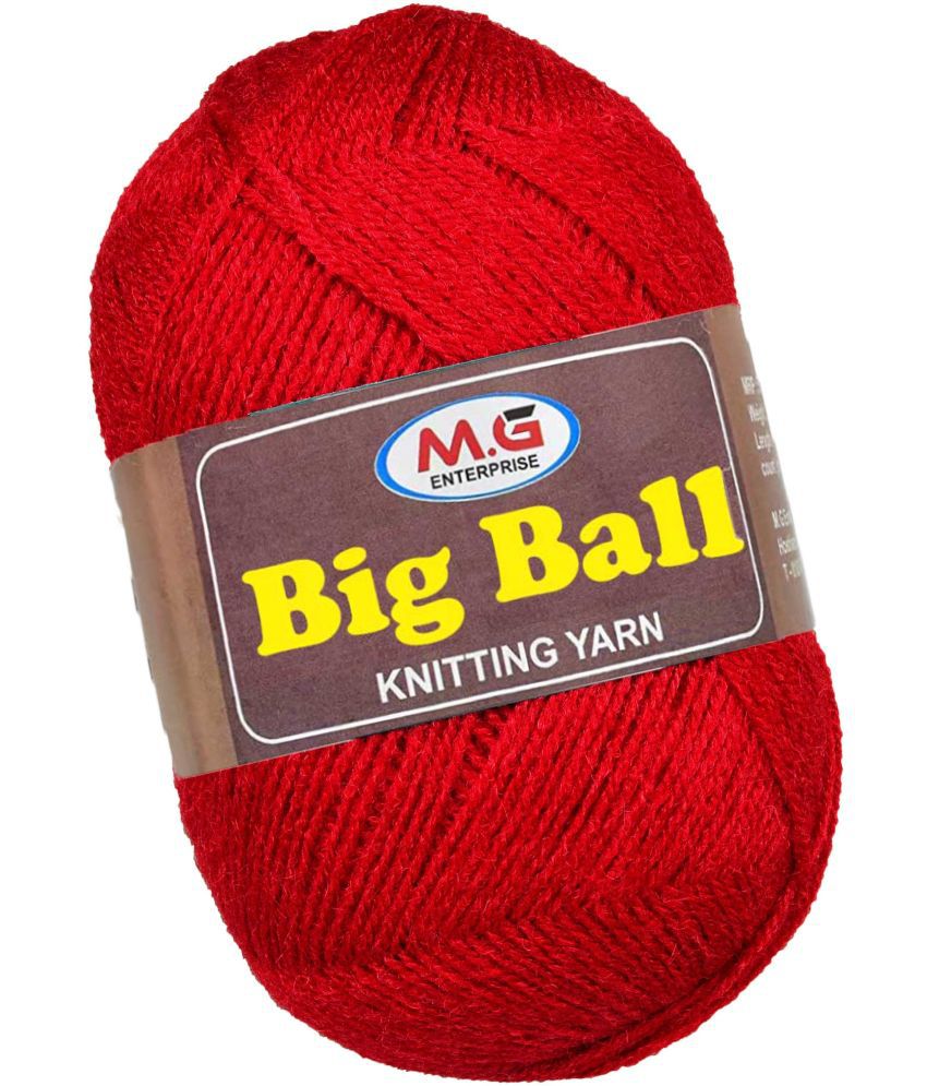     			Bigboss  Candy Red 600 gms Wool Ball Hand knitting wool- Art-ACB