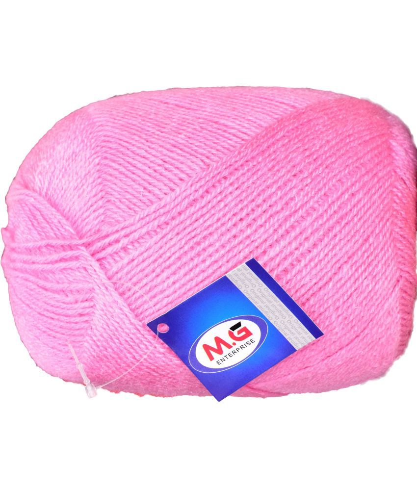     			Bigboss Pink (600 gm)  Wool Ball Hand knitting wool / Art Craft soft fingering crochet hook yarn, needle knitting yarn thread dye  T
