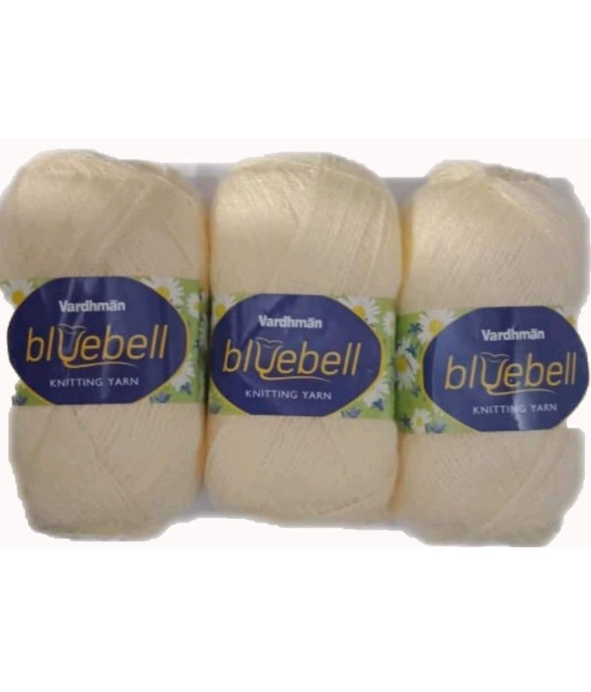     			Bluebell 300 gm Wool Ball Hand Knitting Wool & Art Craft Soft Fingering Crochet Hook Yarn Needles Acrylic Knitting Yarn Thread Dyed(100gm Each)