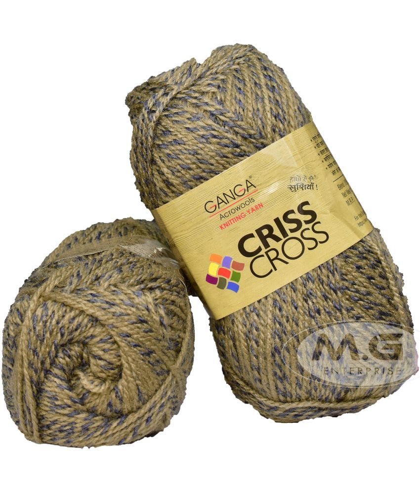     			Criss Cross Pista (500 gm)  Wool Ball Hand knitting wool / Art Craft soft fingering crochet hook yarn, needle knitting yarn thread dye G HD