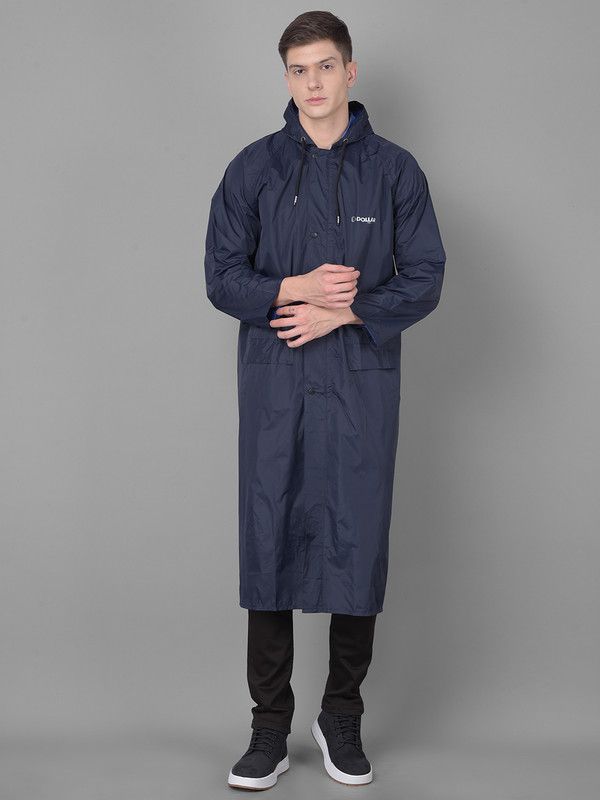     			Dollar Blue Polyester Men's Raincoat ( Pack of 1 )