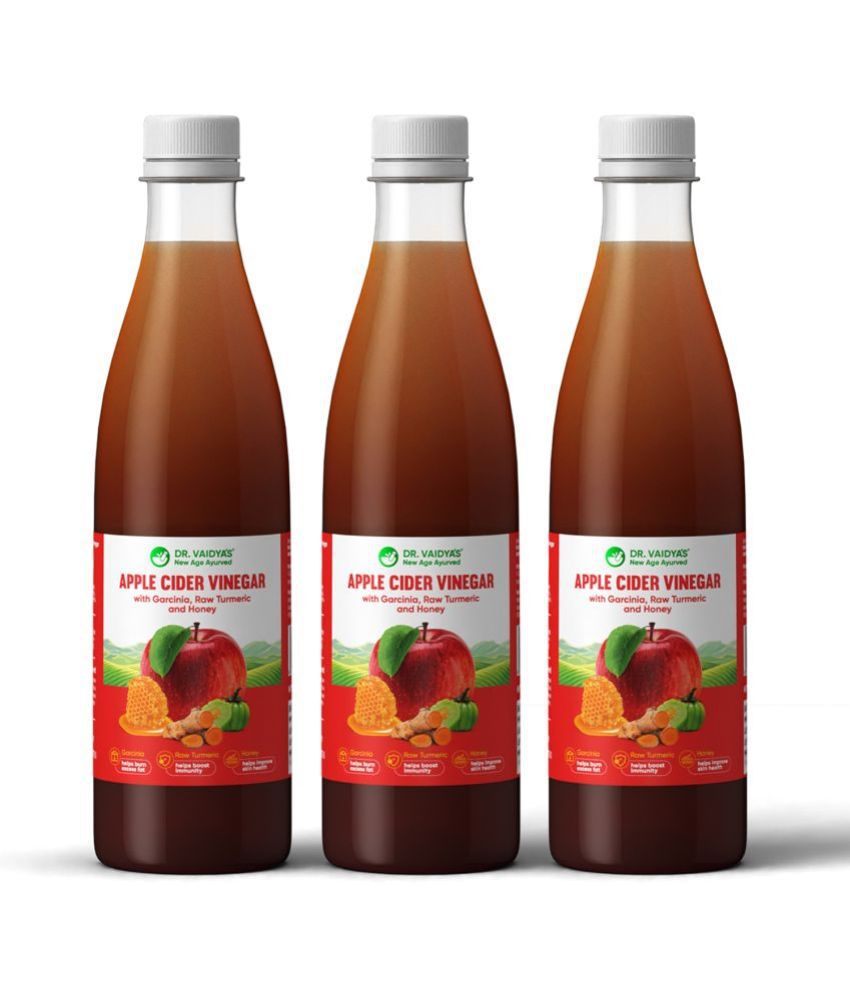     			Dr. Vaidya's Apple Cider Vinegar Garcinia, Raw Turmeric & Honey Supports Weight Management Pack of 3