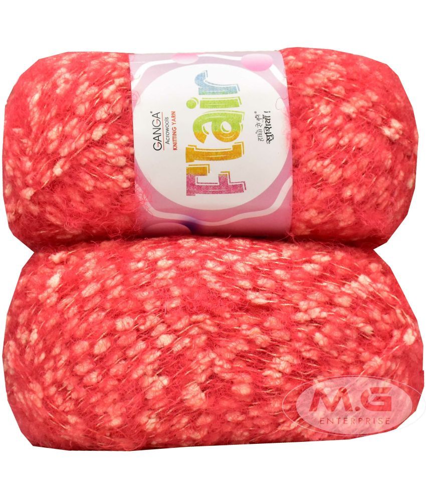     			GAN GA Flair  Deep Gajri 200 gms Wool Ball Hand knitting wool -I Art-AEFI