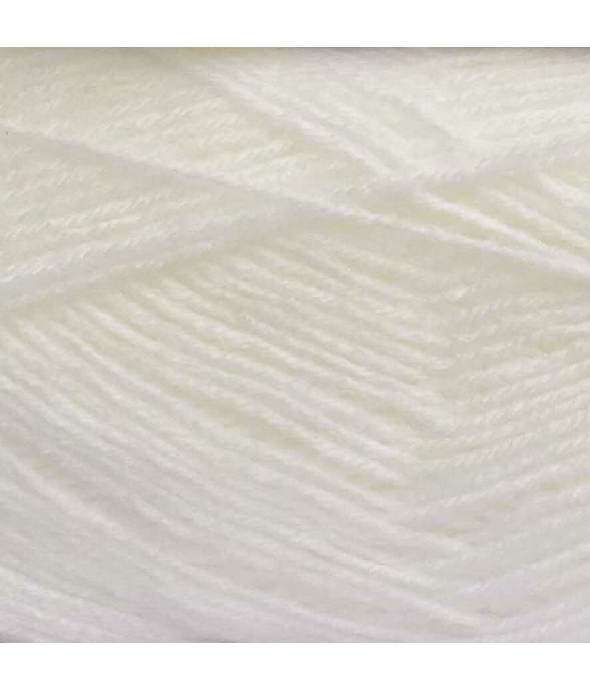     			GAN GA pring  White 600 gm Wool Ball Hand knitting wool -K Art-AEGI