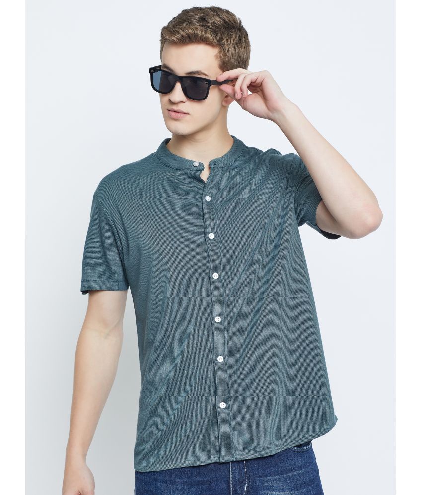     			GET GOLF Cotton Blend Regular Fit Solids Half Sleeves Men's Casual Shirt - Light Blue ( Pack of 1 )