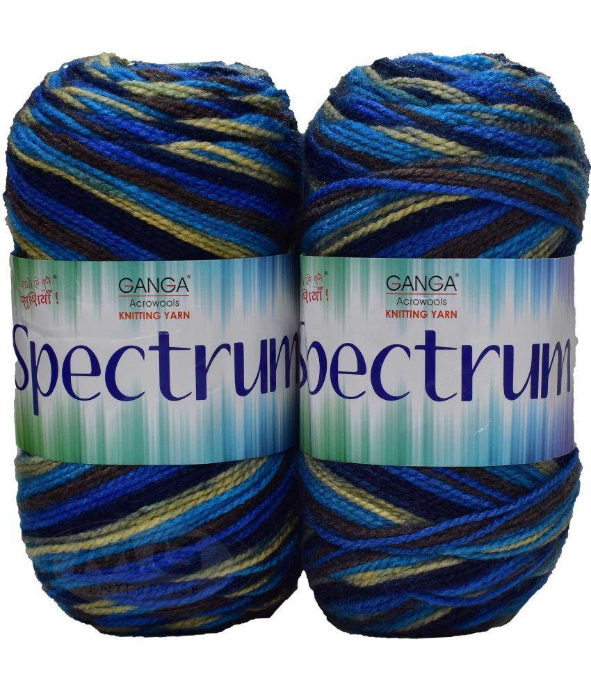     			Ganga Spectrum M_G Royal Blue (400 gm)  Wool Ball Hand knitting wool