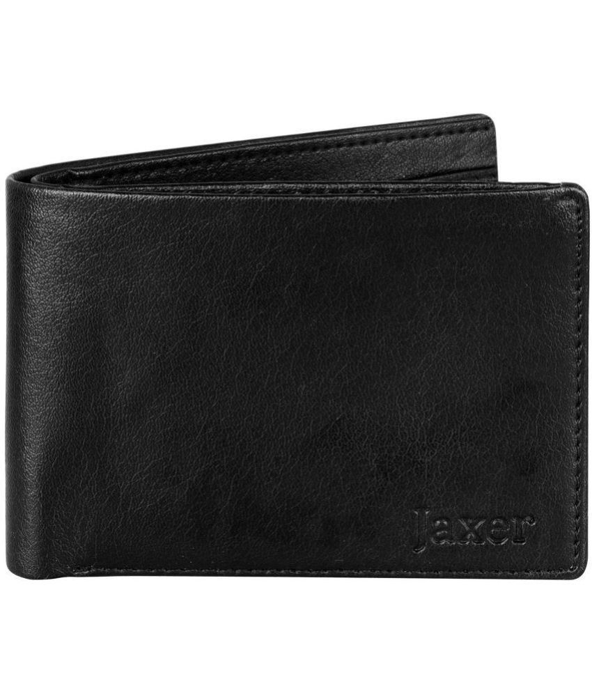     			Jaxer Black Faux Leather Men's Regular Wallet ( Pack of 1 )