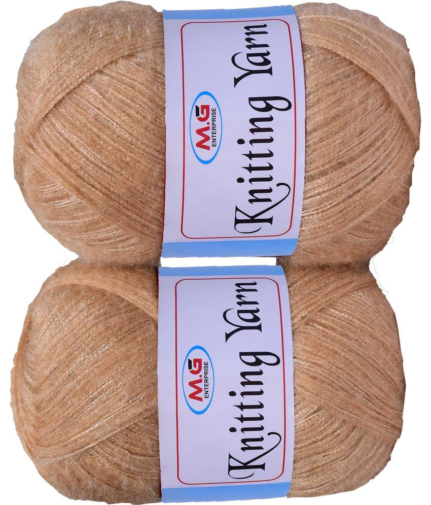     			Knitting Wool Yarn, Soft Fancy Feather Wool  SKin 300 gm- Art-HDH