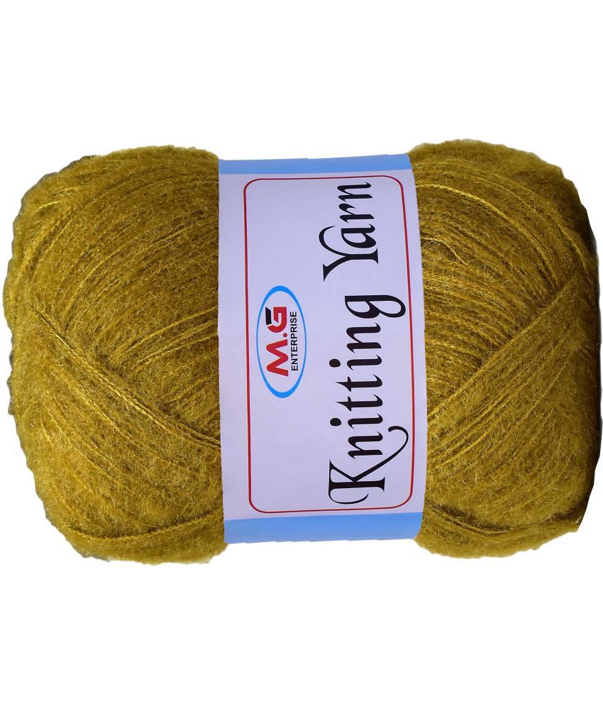     			Knitting Wool Yarn, Soft Fancy Feather Wool  Mehndi Mix 300 gm- Art-ABCJ
