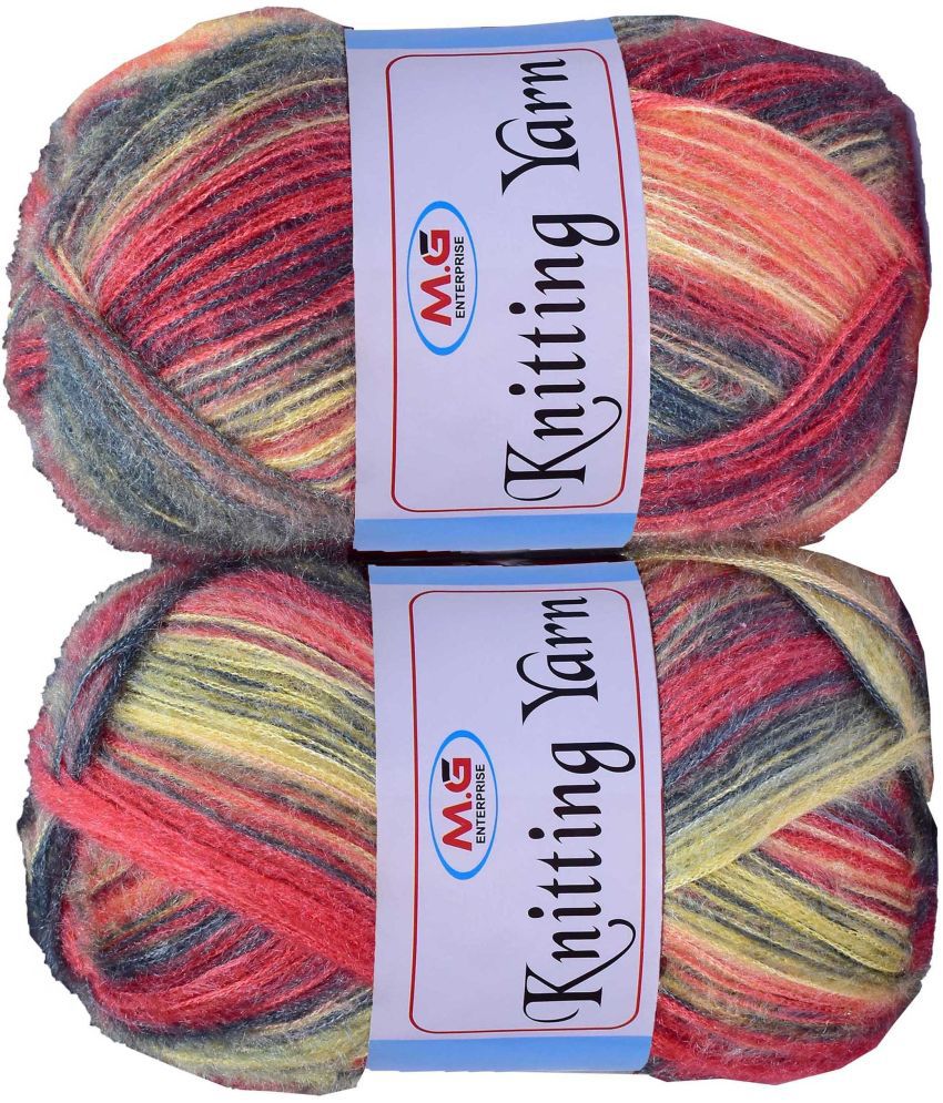     			Knitting Wool Yarn, Soft Fancy Feather Wool  Rowan Mix 300 gm- Art-ACFC