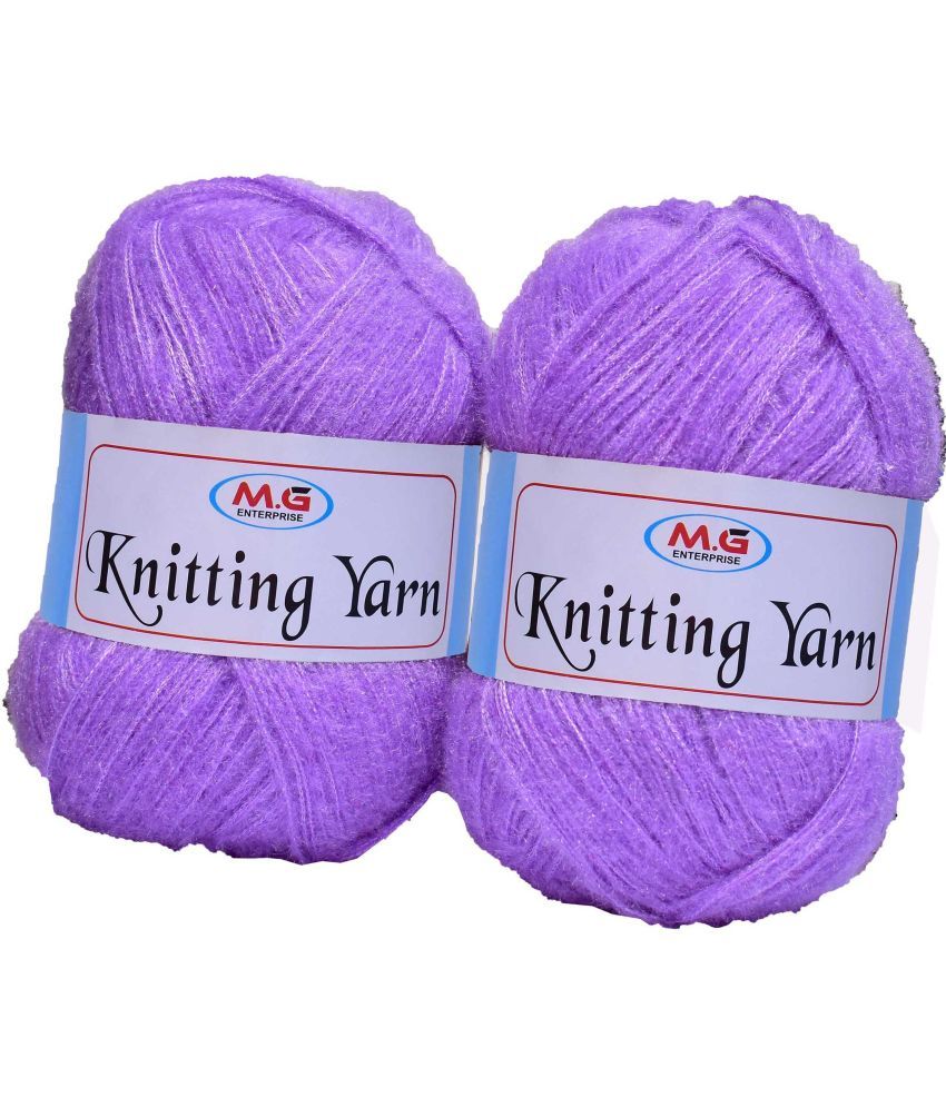     			Knitting Wool Yarn, Soft Fancy Feather Wool  Iris 500 gm- Art-HFH