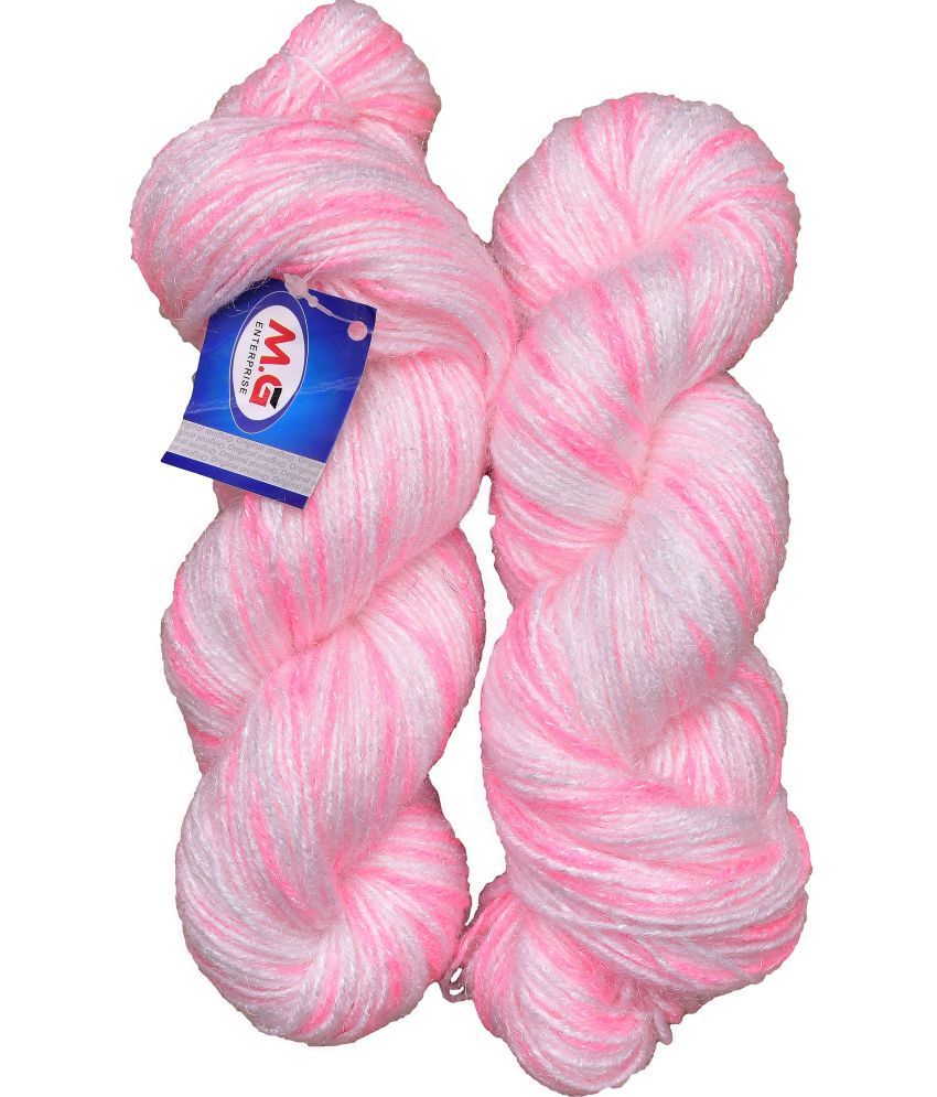     			Knitting Yarn Arman Wool, Soft Fancy Wool Pink 400 gm  Best Used with Knitting Needles, Soft Fancy Wool Crochet NeedlesWool Yarn for Knitting.