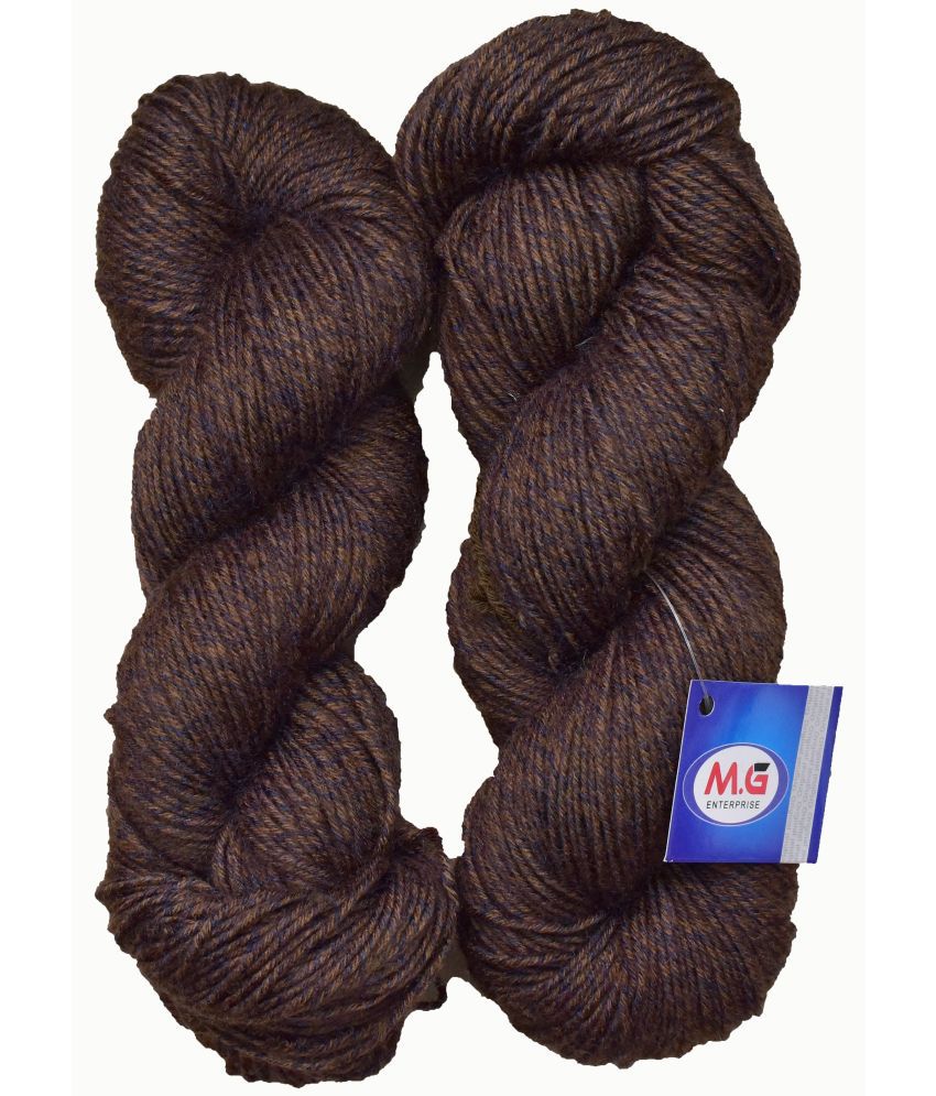     			Knitting Yarn Fusion Soft Wool, Coffee 200 gm  Best Used with Knitting Needles, Crochet Needles Wool Yarn for Knitting.
