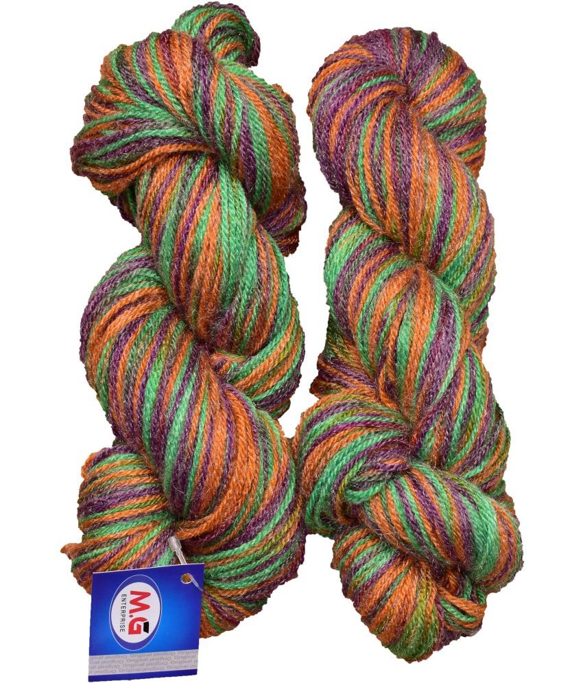     			Knitting Yarn Multi Wool, Berry 200 gm  Best Used with Knitting Needles, Crochet Needles Wool Yarn for Knitting.