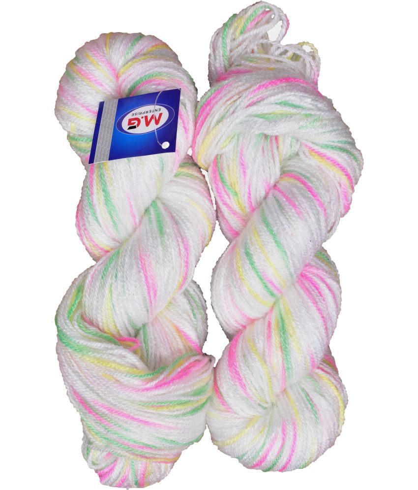     			Knitting Yarn Multi Wool, Cream Pie 400 gm  Best Used with Knitting Needles, Crochet Needles Wool Yarn for Knitting.
