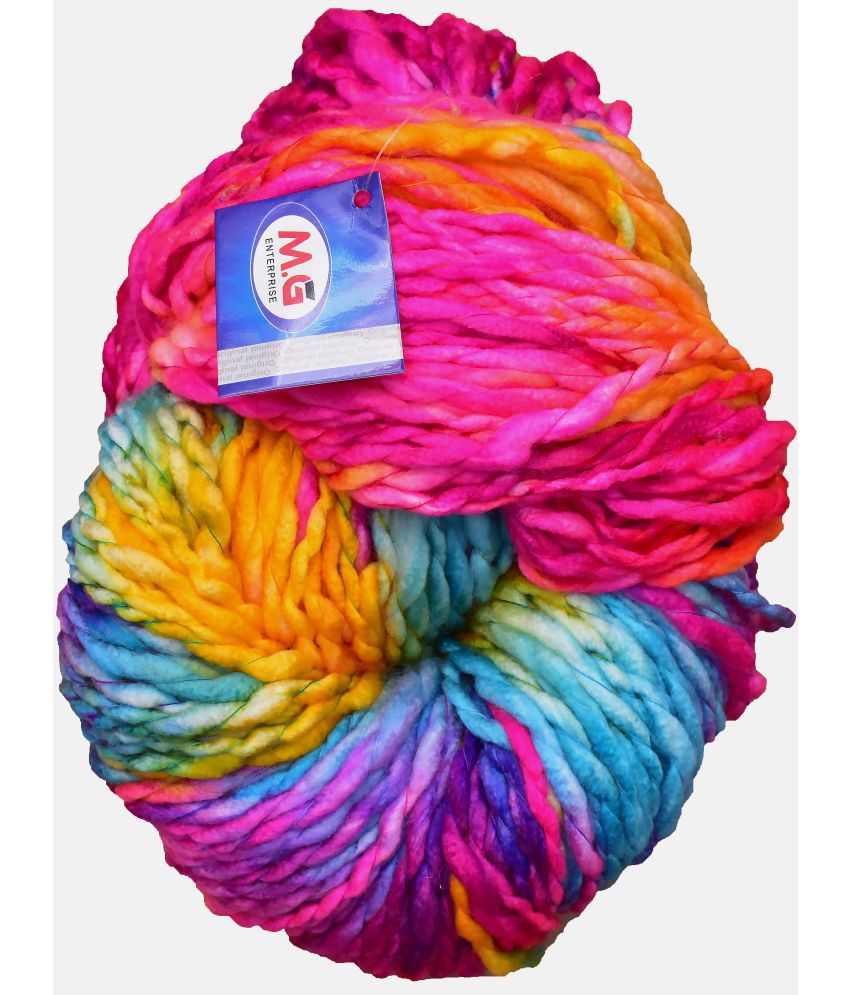     			Knitting Yarn Sumo Knitting Yarn Thick Chunky Wool, Extra Soft Thick Lado 200 gm  Best Used with Knitting Needles, Crochet Needles Wool Yarn for Knitting.