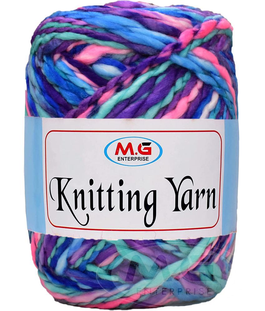     			Knitting Yarn Thick Chunky Wool,Sumo  Teal mix 200 gms-PB Art-HCE
