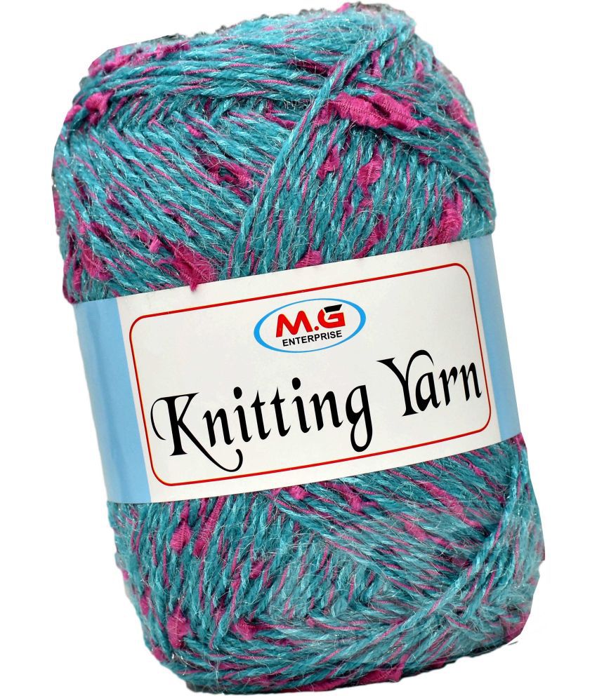     			Knitting Yarn Thick Chunky Wool  Teal 500 gm Knitting Needles. Art-IJD