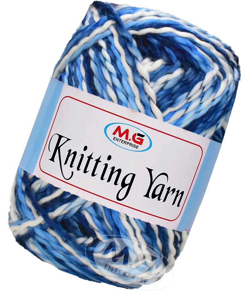     			Knitting Yarn Thick Chunky Wool, Sumo  Indigo 300 gms- Art-HBG