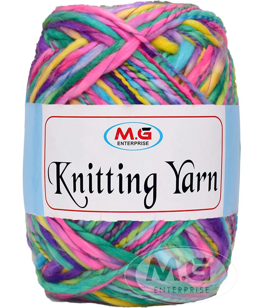     			Knitting Yarn Thick Chunky Wool, Sumo  Rainbow 200 gms- Art-HAG