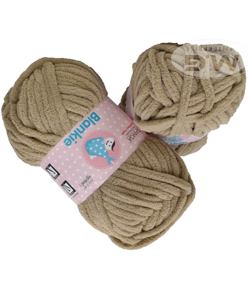     			Knitting Yarn Thick Chunky Wool, Blankie Skin 400 gm  Best Used with Knitting Needles, Crochet Needles Wool Yarn for Knitting, With Needle.- Q RI