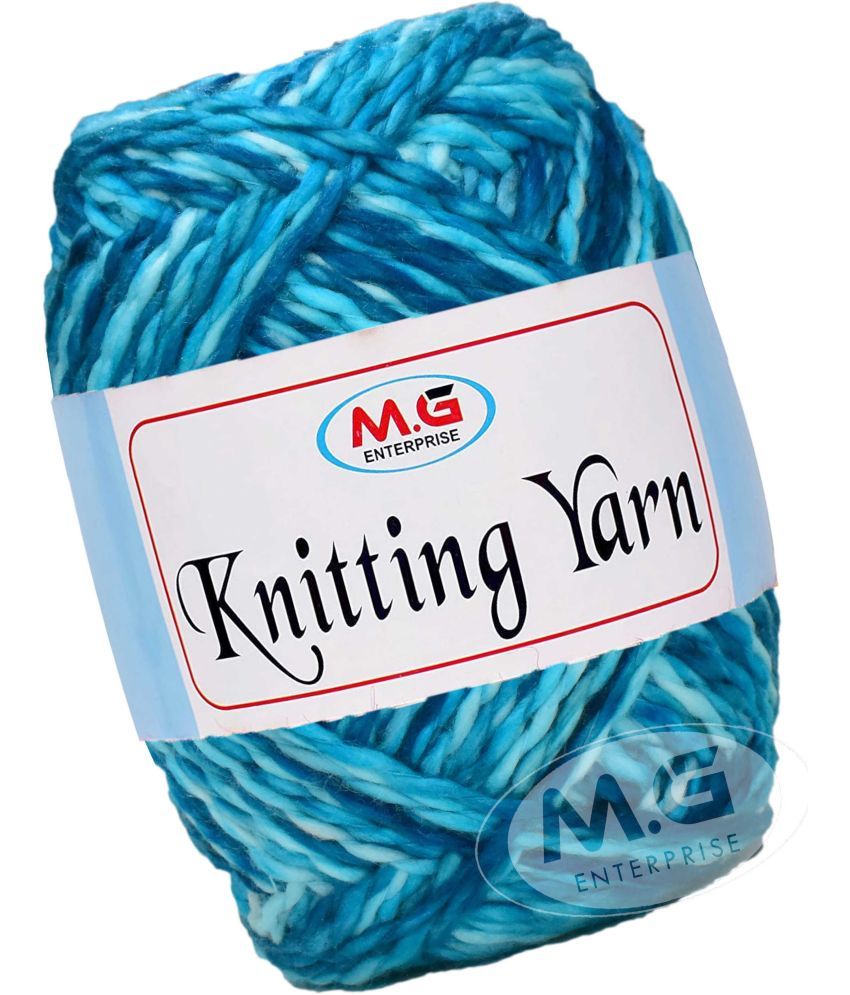     			Knitting Yarn Thick Chunky Wool, Sumo  Blue 400 gms- Art-HBA