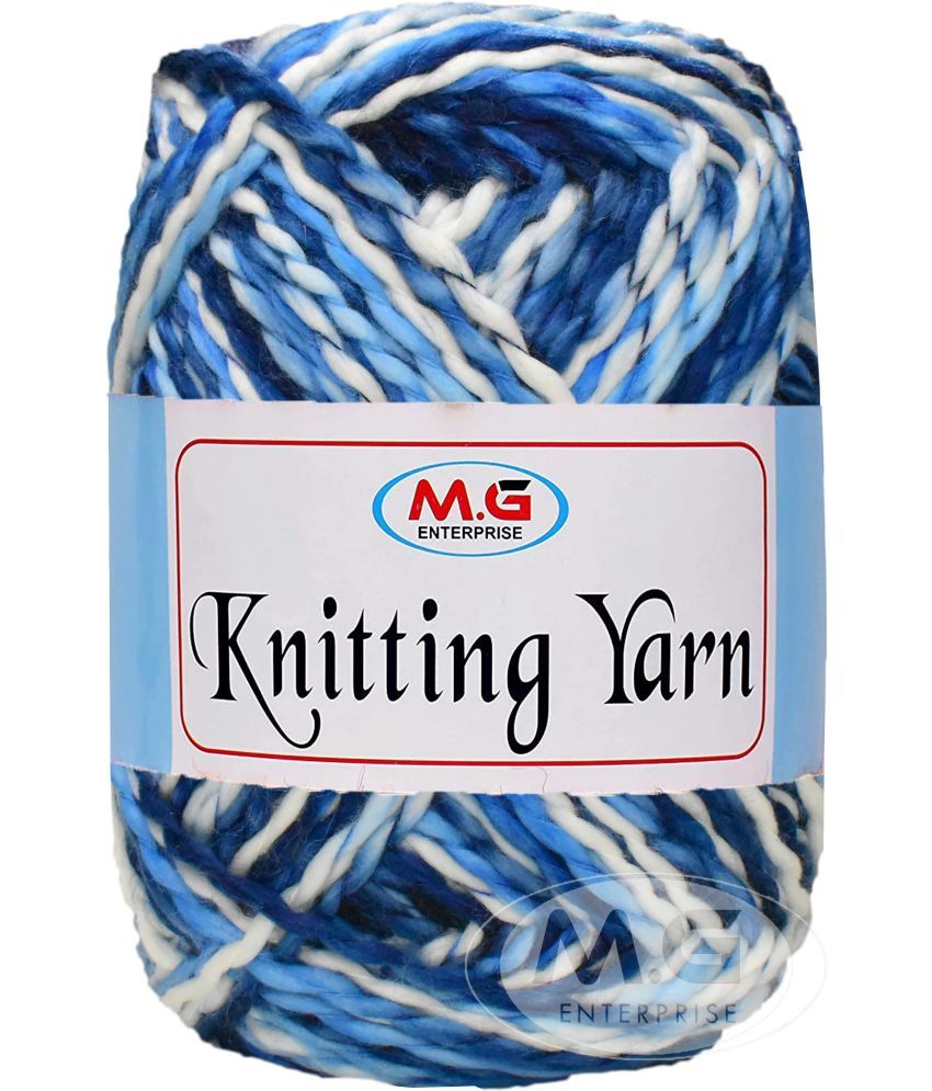     			Knitting Yarn Thick Chunky Wool, Sumo  Indigo 200 gms- Art-HBG