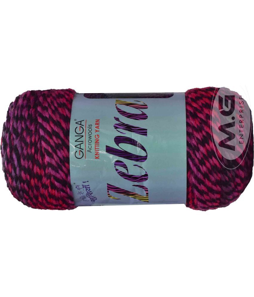     			Knitting Yarn Thick Chunky Wool, Zebra Hornet 600 gm Best Used with Knitting Needles, Crochet Needles Wool Yarn for Knitting, With Needle.-H