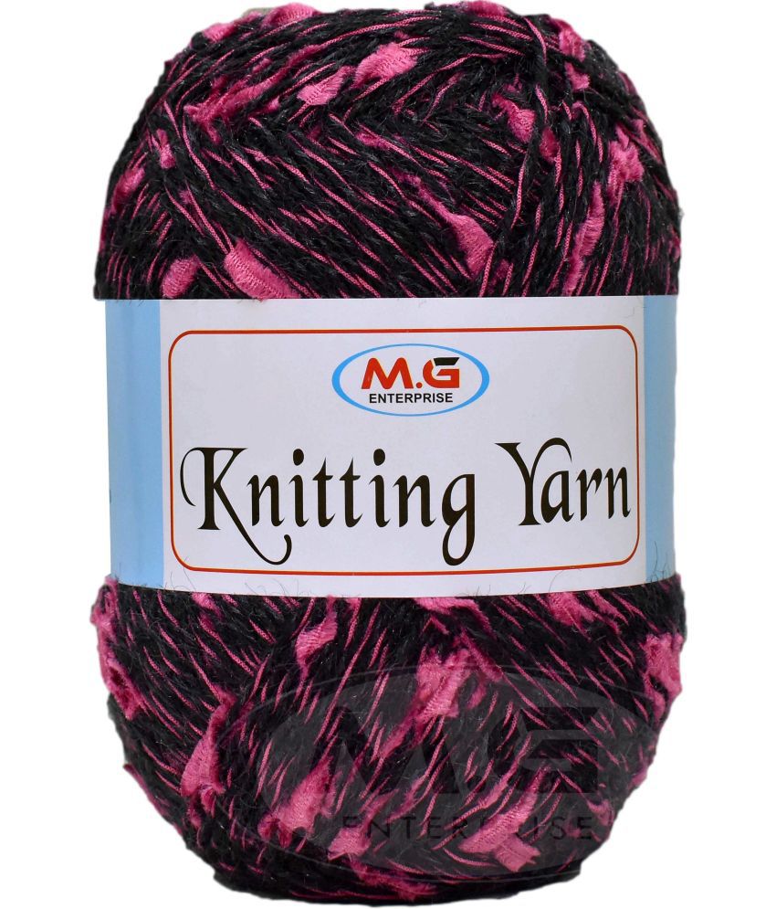     			Knitting Yarn Thick Chunky Wool  Black Cherry 200 gm Knitting Needles. Art-IJF